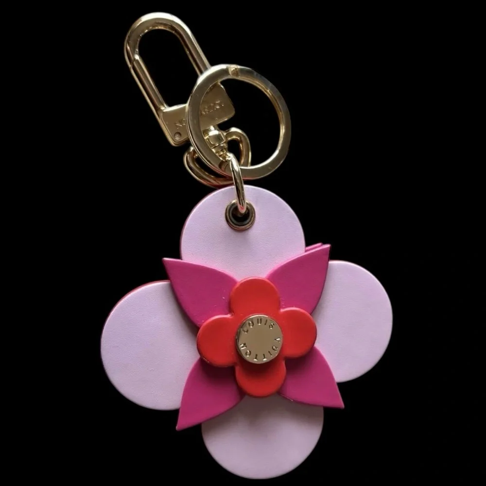 Louis Vuitton Illustre Totem Flower Key Chain Bag Charm - Picture 4 of 5